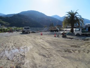 写真右手のフェニックスは寄宿舎の中央にあったもの。これを残すだけでなく、館銘板も残してどこかに設置したいとのこと