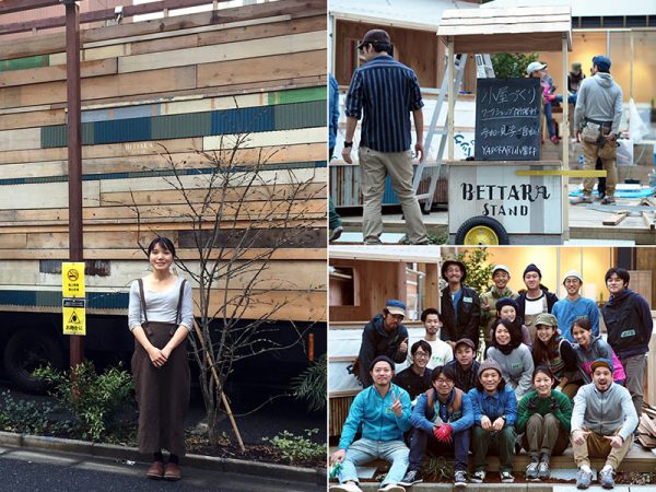 写真左：今回の取材に応じてくれたYADOKARIの相馬さん。写真右：『BETTARA STAND日本橋』は、年間300本以上のイベントを開催。地元の人たちだけでなく普段は日本橋に訪れない人たちや、地方の地域おこし協力隊のメンバーなど多くの人との交流の拠点となっていた