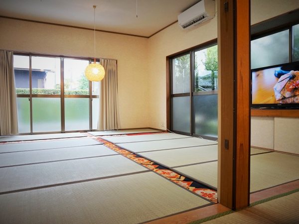 何もないからゆったりできる空間になり、それでいて和のテーストも