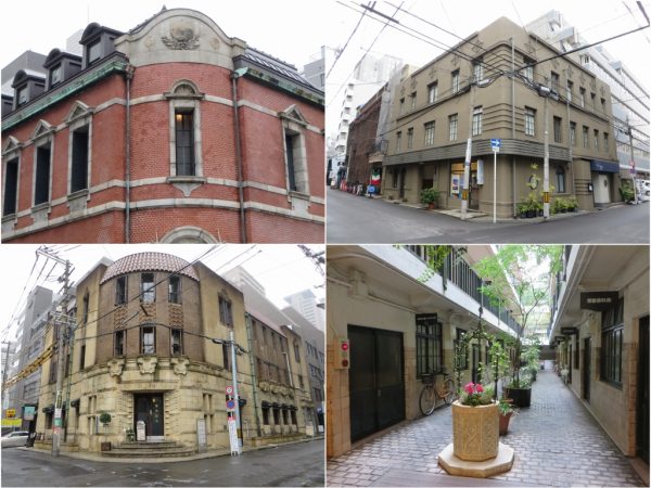 船場の近代建築群。10月には生きた建築ミュージアムフェスティバルと称した、建物見学ができるイベントが行われる