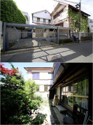 既存の建物。建物自体はごく普通のもので、庭もだいぶ荒れた状態になっていた