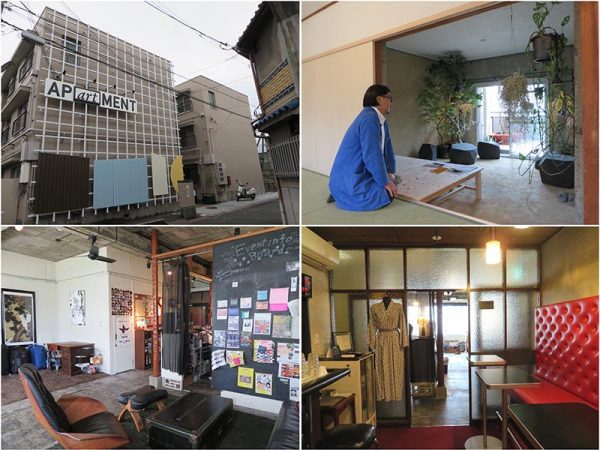 上の2点は以前記事でも紹介したアーティストが部屋を作ったAPartMENT。既成概念にとらわれない作りが話題になった。下2点は大阪にあるHOSTEL64Osaka。古いビルをホステルに変えたもので、大胆なデザインが目をひく