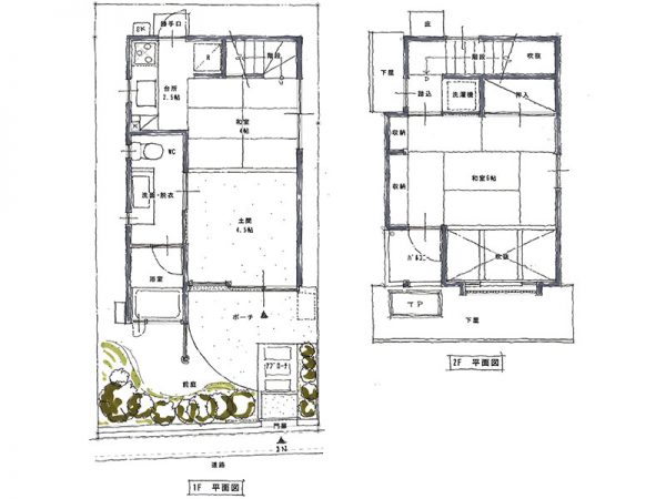 蛍庵‐別邸-の間取り図（画像提供：きづき屋）