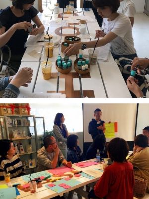 アロマのワークショップやコンセプト出しのワークショップ等を開催した