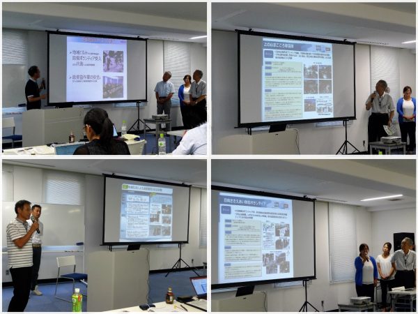 ★上左）克雪体制づくりアドバイザー派遣制度の概容について、運営事務局の日本能率協会総合研究所・塩見一三男氏より</BR>紹介があった</BR>★上右）各アドバイザーによる自己紹介では、主な活動内容が披露された。</BR>写真は滝沢市上の山自治会（岩手県）の事務局長、高橋盛佳氏</BR>★下右）各地の共助除雪活動では、女性もキーマンとして活躍している。</BR>写真は、アドバイザーに選出された日向コミュニティ振興会（山形県酒田市）の事務局長、工藤志保氏</BR>★下左）アドバイザーは西日本からも選出されている。</BR>写真はスノーレンジャー（島根県飯南町自治振興会）として活動する澤田定成氏