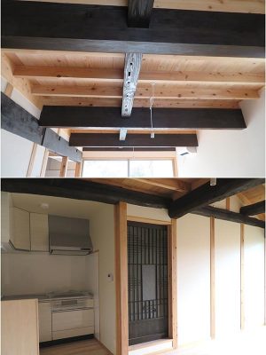材、建具の使い方は部屋ごとに異なる
