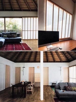 北欧スタイルの家に障子を活用