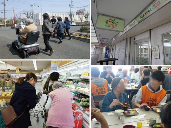 『ふじたまちかど保健室』では、無料相談、看護師などの専門職や地域で活動する講師による医療・健康・生活・趣味の講座、さまざまな地域貢献活動や学生イベント等を開催。年間来室者約5,600人・講座参加者約3,100人（2017年実績）と多くの人が利用している