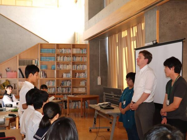 中学校での授業風景