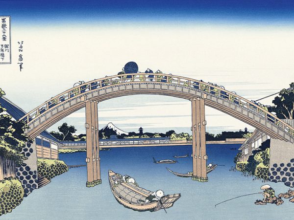 美しかった昔の深川　葛飾北斎「富嶽三十六景」　