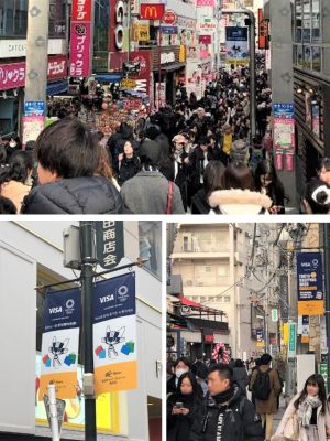 上：一昨年から参加が始まった竹下通り／下：今年から参加を始めたキャットストリート