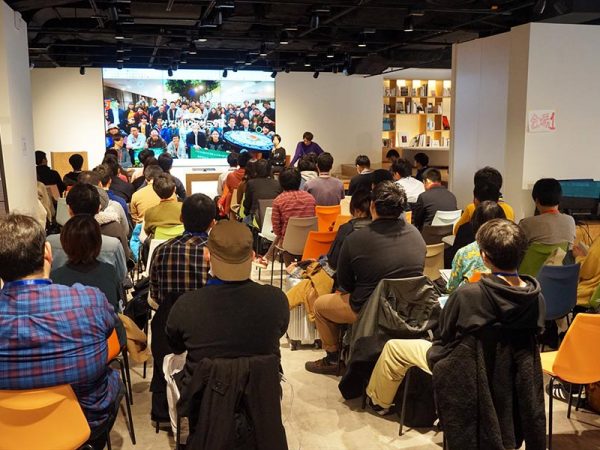 株式会社パソナ本社の1階にあるtravel hub mixでは、旅や地方に関するイベントを連日のように開催している。今回は、この第1会場のほか、同施設内に第2・第3会場を設けた