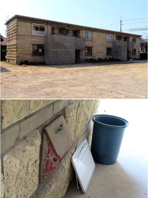 改修前の状態。ダストシュートもあった