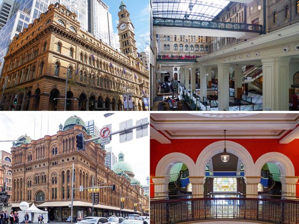 上2点／旧シドニー中央郵便局（1891）　下2点／クイーン・ヴィクトリア・ビルディング（1898）