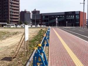 再開発が進むJR苗穂駅の北口周辺