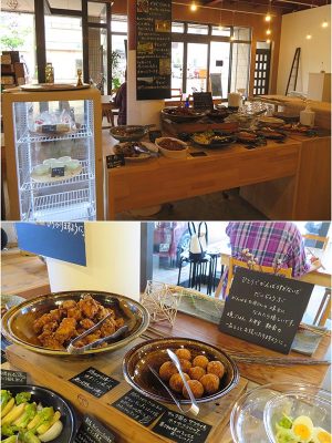 店内に並べられている惣菜。生産者の顔の分かる材料を使い、手作りされている安心感がある