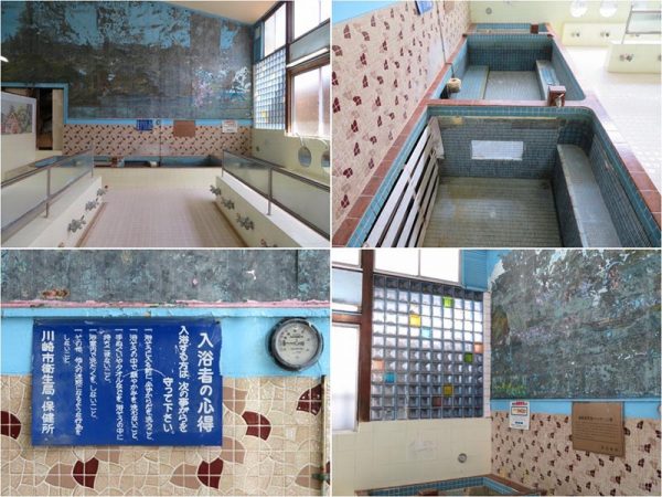 浴室内も壁の絵を除けば以前のとおり。ここがアトリエになるとは！である