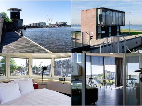 左2点は都心部にある丸い部屋、右2点は水路沿いにある静かな部屋　写真提供／SWEETS hotel　撮影／Lotte Holterman