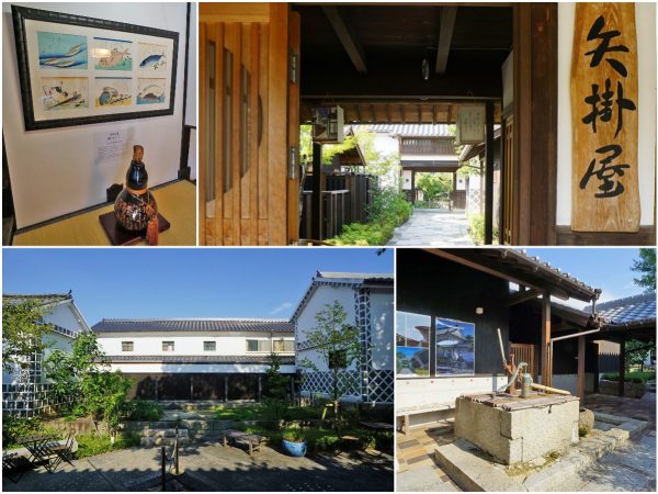 ▲築200年を超える掛屋の建物を改築した宿『矢掛屋』には、主人が賓客をもてなす広間だったという和室（現在は宿の宴会場“広重”として使用）が残されている。中庭の井戸もいまだ現役で、地下水を汲み上げ庭木の水やりに使っている。「参勤交代のとき、大名は本陣に無料で泊まる代わりに、褒美として豪華な調度品などを置いていきました。そのため、このまちには貴重な古美術品が数多く残されています。ちなみに、本陣や脇本陣以外の宿に泊まっていたお供のひとたちの宿泊代金は、当時のお金でだいたい一泊5000円～6000円ぐらいだったそうです」と佐賀野さん