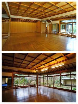 ▲2018年5月に誕生した『鎌倉みらいラボ』。村上氏が増築したという見事な能舞台も、オフサイトミーティング用の研修スペースとして使われている。「ビルの中とはまた違う空気感の中で研修を行うことで、新しい発想が生まれる」と利用者からは好評だ