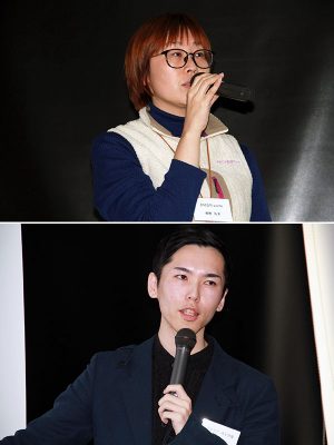 （写真上）合同会社Palette代表 熊野礼美氏<br>
（写真下）東洋大学理工学部建築学科 中村亮太氏