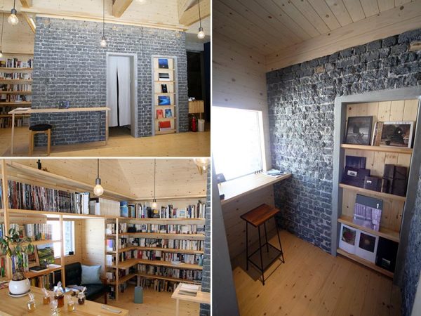 壁を見せることにこだわったライブラリー