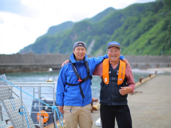 コンビを組む船長の福士さんとは息もぴったり！