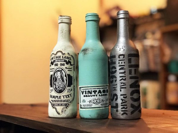 空き瓶のままでは飾る気になれないが、これなら並べておきたい