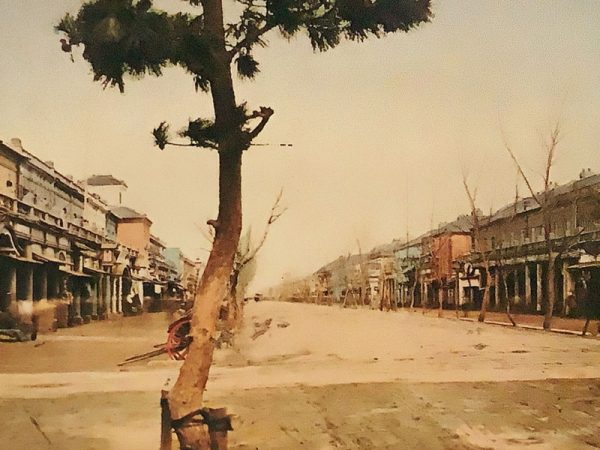 銀座煉瓦街ができた当時の写真
