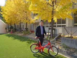 現在、名古屋では田口さんが事業開発担当として、営業やPR活動に奮闘中。数名の自転車メンテナンスを行うスタッフとともに、シェアサイクルの普及に取り組んでいる