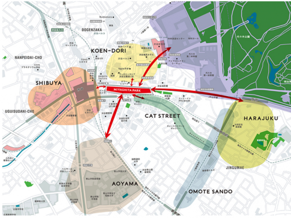 多種多様な人々を受け入れる、新たな交流拠点を目指した「MIYASHITA PARK」