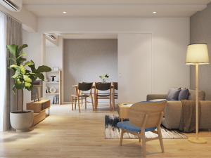 ▲マンション内にあるコミュニティスペースは予約不要で、入居者が好きな時に無料で使うことができる。「ただし、夜10時以降は近隣に配慮して静かに使うようにしてくださいねとお伝えしています」（岸田さん談）