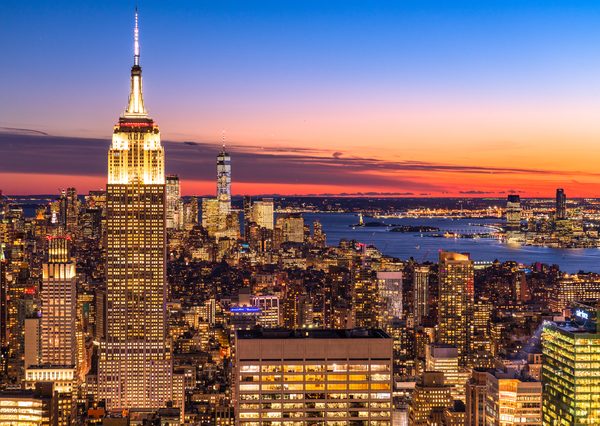 2020年の第3Q（～9月）と第2Q～6月）との比較では、ニューヨークの中心部はプラスにふれている（画像提供：pixta）