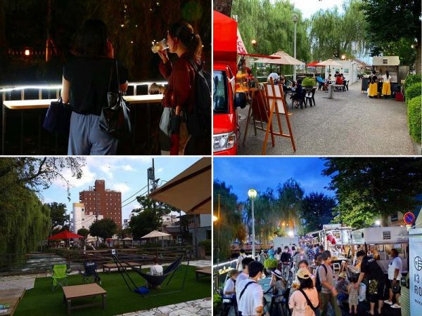 広瀬川nightテラスの様子