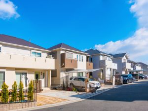 無電柱化された住宅地