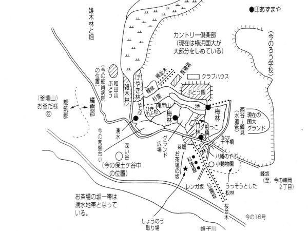 大正末から昭和初期の常盤台（出所：保土ケ谷区史）