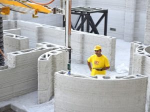 海外では3Dプリンターによる家づくりも行われている　©Apis cor