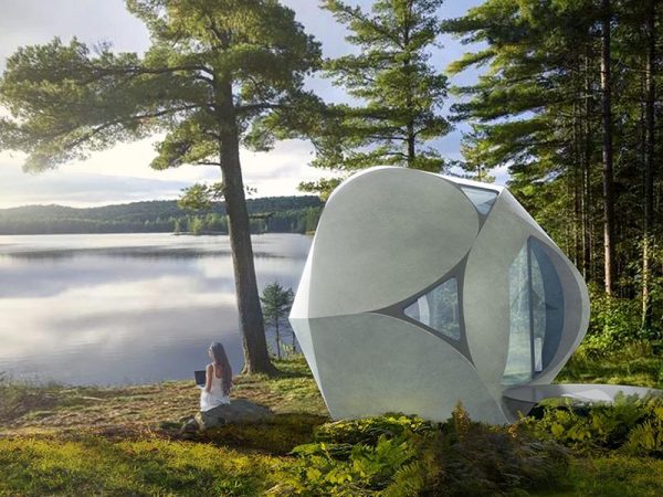 堅牢で災害にも強い球形デザインを採用したスフィアの外観　©CLOUDS Architecture Office