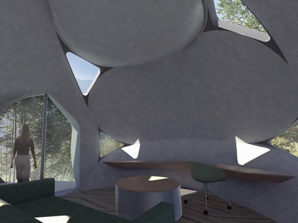 海外では3Dプリンターによる家づくりも行われている　©Apis cor