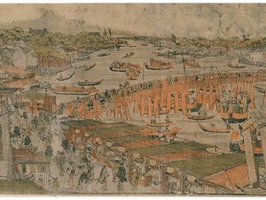 両国橋夕涼之図（歌川豊春）からは橋が賑わいの場となっていたことも分かる