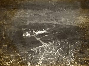 戦前の日吉駅周辺（出所：慶応大学ホームページ）