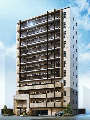 日鉄興和不動産による新築マンション「リビオレゾン横濱関内」の外観（イメージ図）