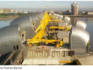 テムズバリア。イギリス政府のホームページ内に詳細が紹介されているので関心のある方はぜひ