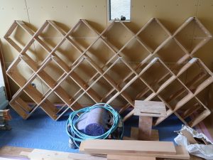 施工前の耐力壁。これだけを見ても仕上がりは想像しにくい