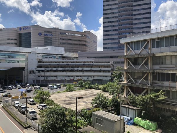 開発予定のJR千葉支社跡地(JR千葉駅とそごう千葉店の間に残る最後の一等地)