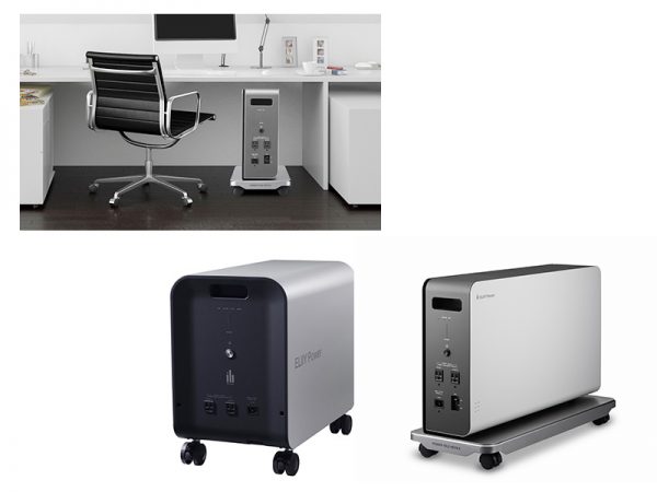 内蔵されている大型リチウムイオン電池は国内で生産。振動試験や衝撃試験などの厳しい試験をクリアし、押しつぶされても、過充電しても発火しない安全性を有している。[料金]128,000円～900,000円（税込140,800円～990,000円）※リース契約も可能。