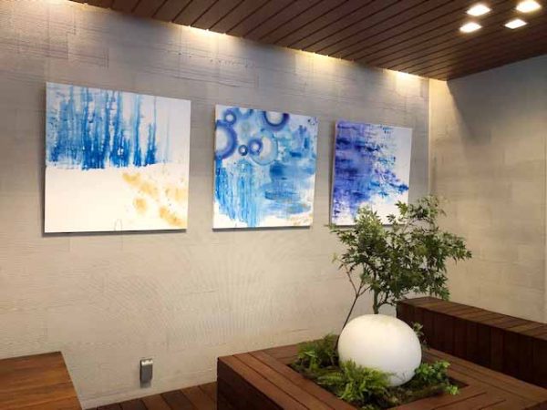 ビフォー：パークシティ武蔵小杉ミッドスカイタワー ロビー壁面