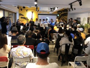 2019年東京での合同相談会。奄美大島は多くの島の中でも人気の移住先だ