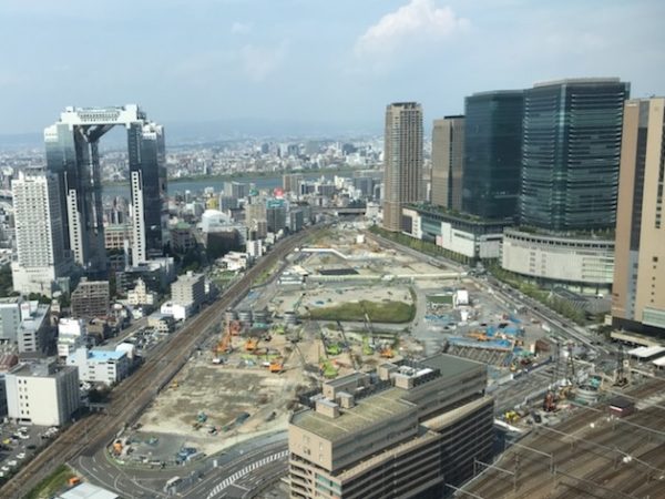 着々と工事が進む「うめきた２期地区」(2021年9月撮影）