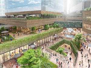 南街区賃貸棟低層部外観（完成予想イメージ）